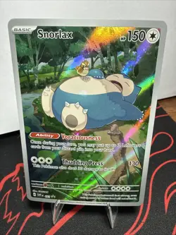 Pokemon TCG Snorlax SVP 051 Black Star Promo 151 Promo Centered NM Fresh Card - Image 1