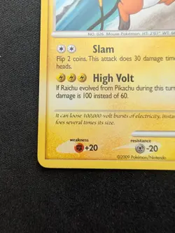 M/NM Pokemon Raichu Regular Card 3/17 POP Series 9 - Image 4