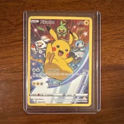 Pokemon Pikachu SWSH020 Sword & Shield Promo Holo Basic Card - Image 1