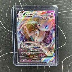 Pokemon Mew VMAX Ultra Rare Holo Full Art Fusion Strike 114/264 Card - Image 1