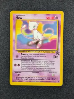 Pokemon TCG Mew WoTC Black Star Promo #8 Regular Card - NM - Image 1