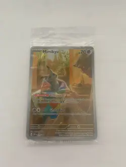 Mimikyu 075 Sv: Scarlet & Violet Holo SEALED PROMO Full Art Pokemon Card - Image 1