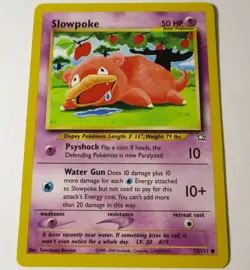 Slowpoke 73/111 Common Neo Genesis Pokemon Card WOTC LP - Image 1