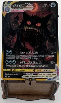 Pokemon Shadow Custom Cards Gengar VMAX Fan Art Holo 1/1 - Image 4