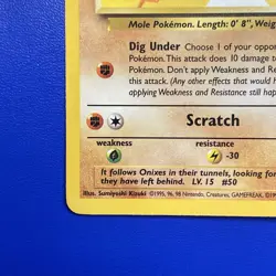 🔥 Diglett 52/82 | Unlimited Non Holo MP | Team Rocket Vintage Pokemon Card - Image 5