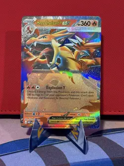 Mega Charizard Y EX 030 Black Star Promo Mega Evolutions Pokemon Card NM - Image 1