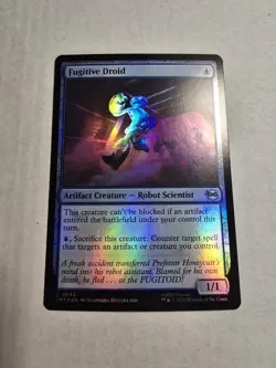 1x Fugitive Droid - Foil MTG Teenage Mutant Ninja Turtles NM Magic Foil - Image 1