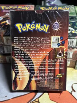 Giovanni Gym Challenge 2000 SEALED Theme Deck Vintage WOTC Pokemon Card TCG - Image 3
