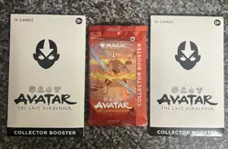 Magic the Gathering Avatar the Last Airbender Collector Booster x 3 - Image 2