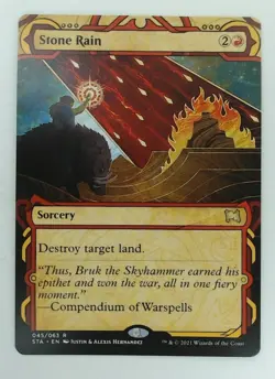 MTG Bling - Showcase - Stone Rain - Strixhaven: Mystical Archives -F326 - Image 1