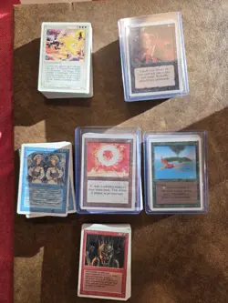 Magic the Gathering MTG Vintage Lot 350 Cards Revised Lots of Rares & Uncommons - Image 1