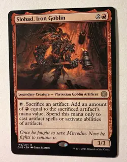 Slobad, Iron Goblin 149/271 Non Foil Rare Phyrexia All Will Be One MTG Near Mint - Image 1