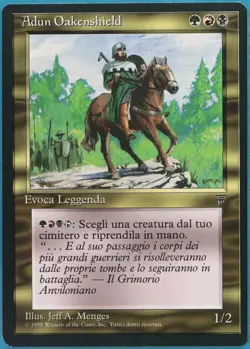 Legends Italian MTG Adun Oakenshield Magic Rare - Image 1