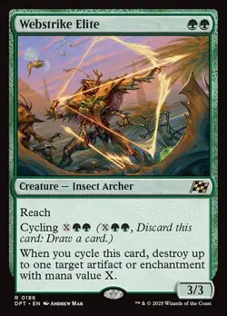 [MTG] Webstrike Elite (Foil) (0186) (DFT) NM - Image 1
