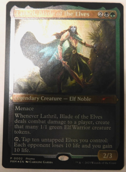 Lathril, Blade of the Elves - PRM - Etched - NM (Unplayed) - Image 1