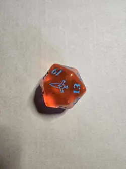 1x D20 Oversized Dice Red | MTG | MKM Murders At Karlov Manor Bundle - Image 1