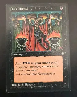Dark Ritual Ice Age MTG Regular Moderately Played - Image 1