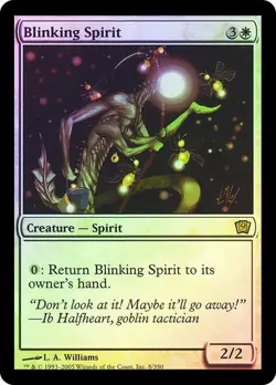9th Edition MTG FOIL Blinking Spirit Magic - Image 1