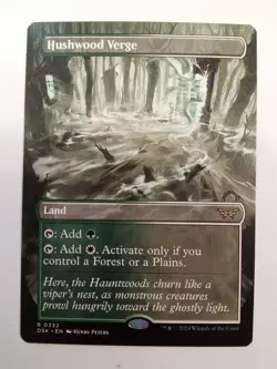 Hushwood Verge 332 BORDERLESS Duskmourn: House of Horror MTG - Image 1