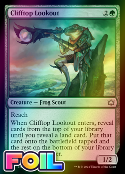 x1 Clifftop Lookout BLB Bloomburrow MTG 168 FOIL UNCOMMON M/NM 1x - Image 1