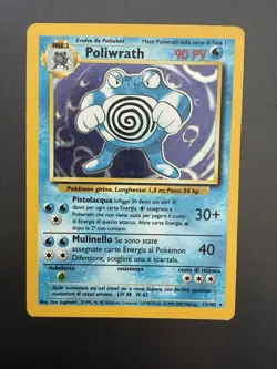 13/102 Pokemon Polirwath Holo Set Base No Shining Charizard No Prima Edizione - Image 1