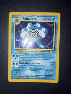 13/102 Pokemon Polirwath Holo Set Base No Shining Charizard No Prima Edizione - Image 3