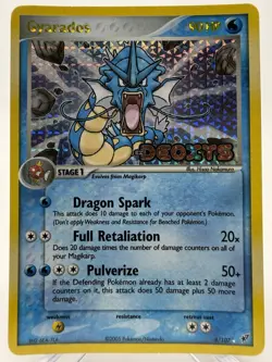 Pokemon Gyarados Holo 8/107 EX Deoxys 2005 Rare Holo Foil Vintage WOTC Era - Image 1