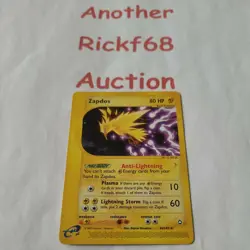 Pokemon WOTC Aquapolis Zapdos 44/147 NM/M Rare *PLEASE READ DESCRIPTION* - Image 1