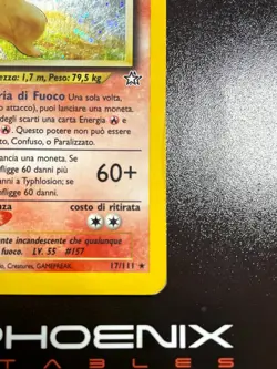 Rising Phoenix Pokemon - Typhlosion 17/111 Neo Genesis Holo Rara PL Ita #2578 - Image 5