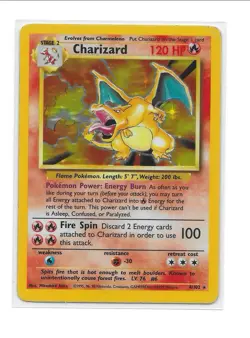 Charizard Pokemon Card 120 HP Base Set Rare Holographic - Image 1
