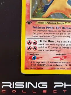 Rising Phoenix Pokemon - Typhlosion 17/111 1Ed Neo Genesis Holo Ita Played #0870 - Image 4
