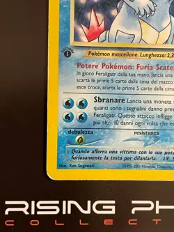 Rising Phoenix Pokemon - Feraligatr 4/111 1Ed Neo Genesis Holo Ita Played #0783 - Image 4