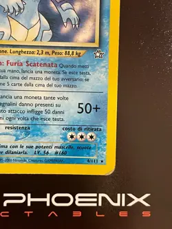 Rising Phoenix Pokemon - Feraligatr 4/111 1Ed Neo Genesis Holo Ita Played #0783 - Image 5