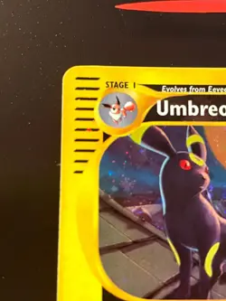 Rising Phoenix Pokemon - Umbreon H29/H32 Aquapolis Holo NM Eng #2447 - Image 2