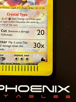 Rising Phoenix Pokemon - Kabutops 150/144 Holo Skyridge MP Eng #2483 - Image 5
