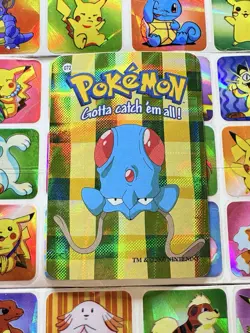 Pokemon 151 Vintage Pocket Monsters Vending HOLO Prism Sticker 2000 Nintendo - Image 5