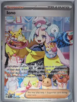 Iono 269/193 Special Illustration Rare Paldea Evolved Pokemon - Image 1