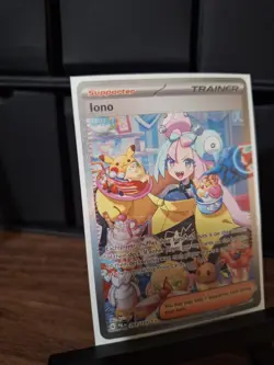Iono 269/193 Special Illustration Rare Paldea Evolved Pokemon - Image 5