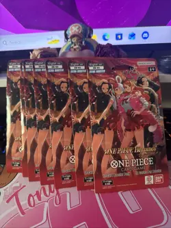 x7 One Piece TCG Heroines Edition EB-03 English Sleeved Booster Packs - Image 1