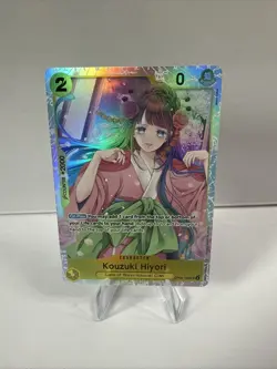 Bandai One Piece Card Game Kouzuki Hiyori OP06-106 Super Rare Holo Character Ca… - Image 1