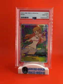 One Piece Nami OP08-106 Two Legends Foil PSA 10 - Image 1