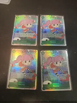 4x One Piece TCG - Legacy Of The Master - Perona OP12-034 SR Playset English NM - Image 1