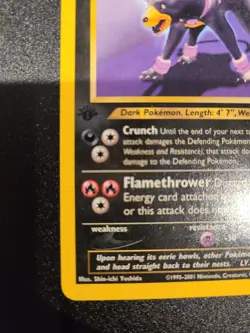 Pokemon TCG English Card Neo Discovery 1st edition Houndoom 23/75 Non-Holo Rare - Image 2