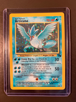 Articuno Fossil Set 2/62 Unlimited Holo Pokemon TCG Card - Vintage - Image 1