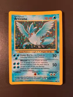 Articuno Fossil Set 2/62 Unlimited Holo Pokemon TCG Card - Vintage - Image 2