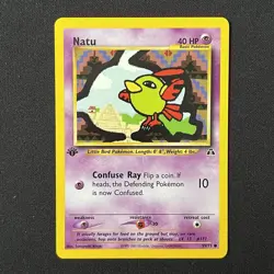 Natu 59/75 1st Edition Neo Discovery Pokemon Card - Image 2