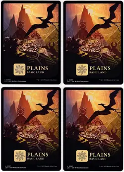 MTG The Lost Caverns of Ixalan Full Art Plains x 4 (Common) - Image 1