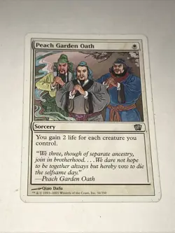 Magic the Gathering Peach Garden Oath Card - Image 1