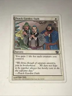 Magic the Gathering Peach Garden Oath Card - Image 2