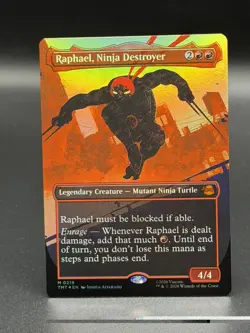 MTG: Teenage Mutant Ninja Turtles ~ Raphael - Ninja Destroyer (Borderless) FOIL - Image 1